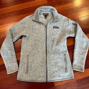 Patagonia Women's Light Gray Full-Zip Fleece Utility Jacket